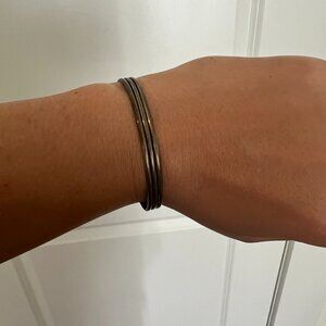 Sterling silver cuff bracelet, minimalist handmade jewelry